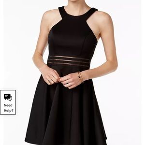 City Studio Junior Black Halter Dress, Size: 7